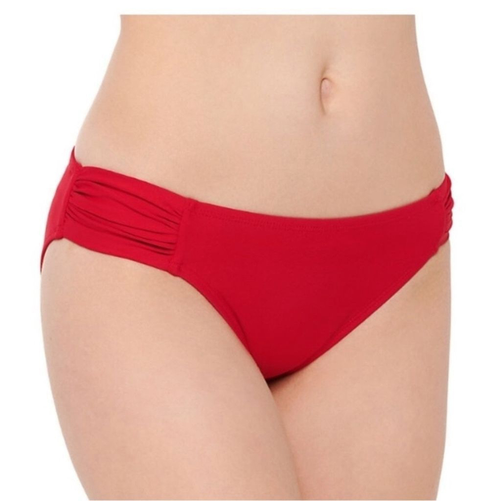 Apt 9 ruched side red hipster bikini bottom Woman's size XXL